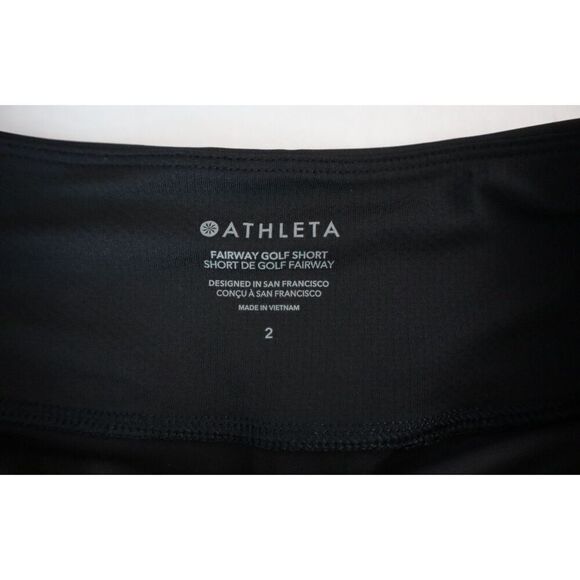 Athleta 586806-00-2 Women's Sz 2 Black Fairway 5" Golf Shorts - Picture 3 of 12